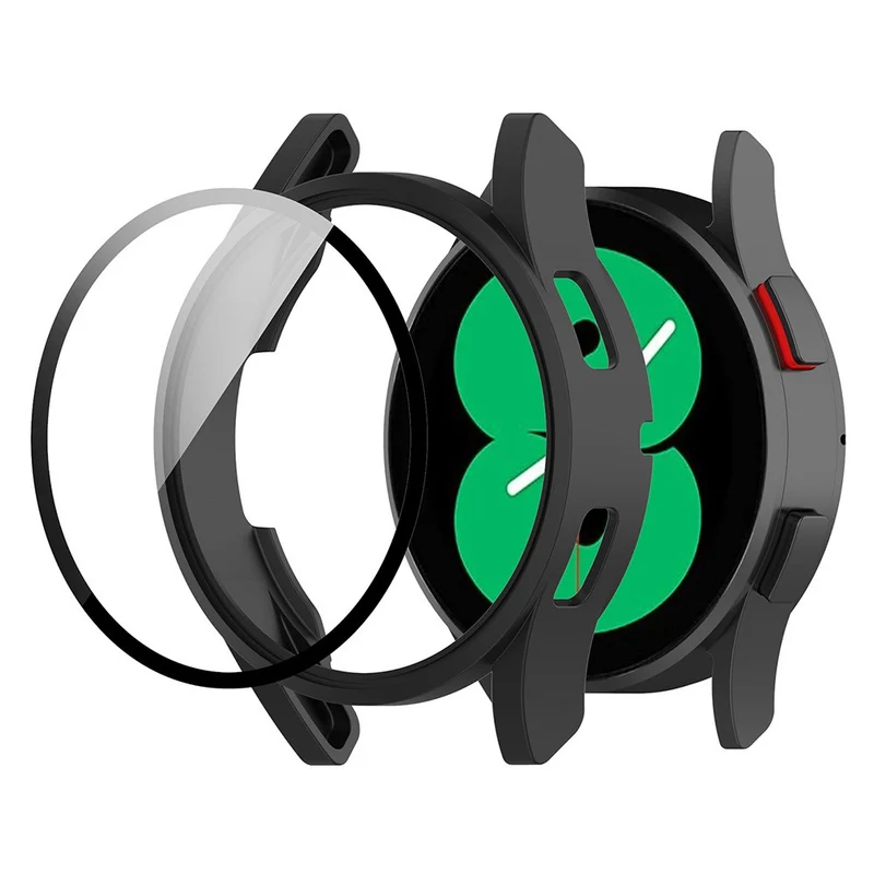 Unglaublich Schön Samsung Galaxy Watch FE Hülle mit Displayschutz in Glas und Plastik