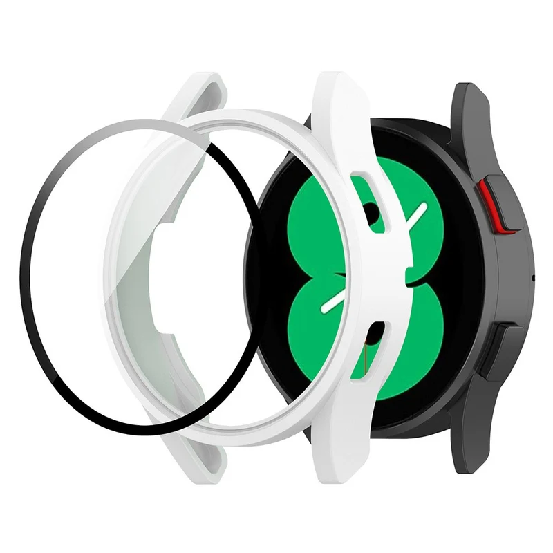 Unglaublich Schön Samsung Galaxy Watch FE Hülle mit Displayschutz in Glas und Plastik