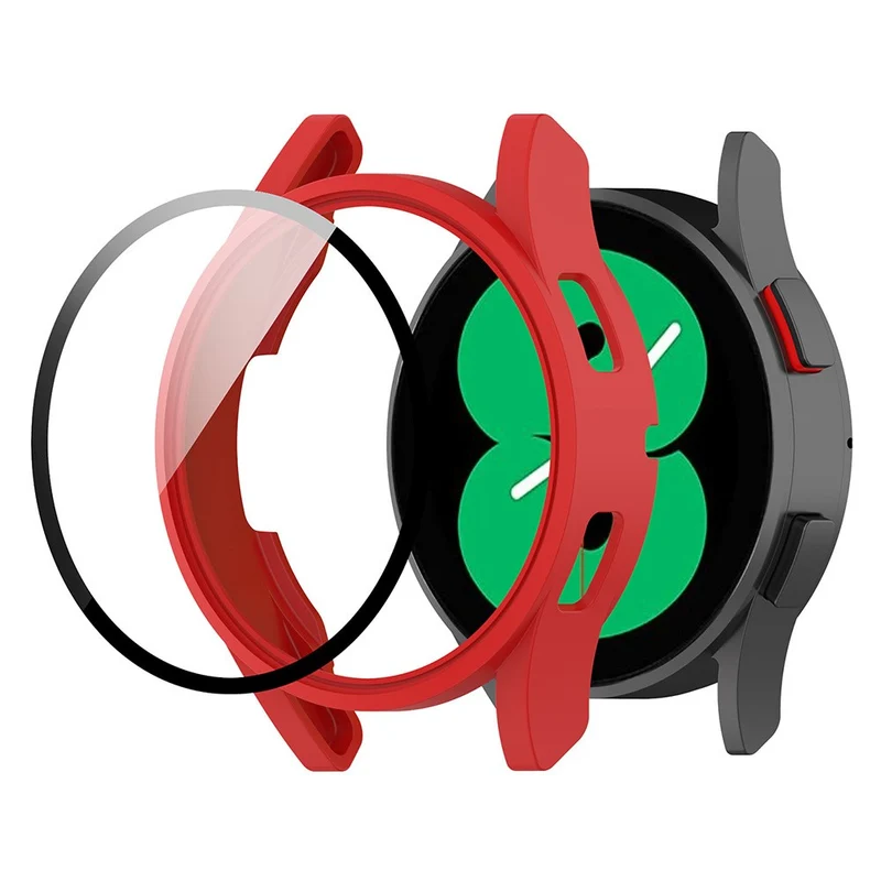 Unglaublich Schön Samsung Galaxy Watch FE Hülle mit Displayschutz in Glas und Plastik