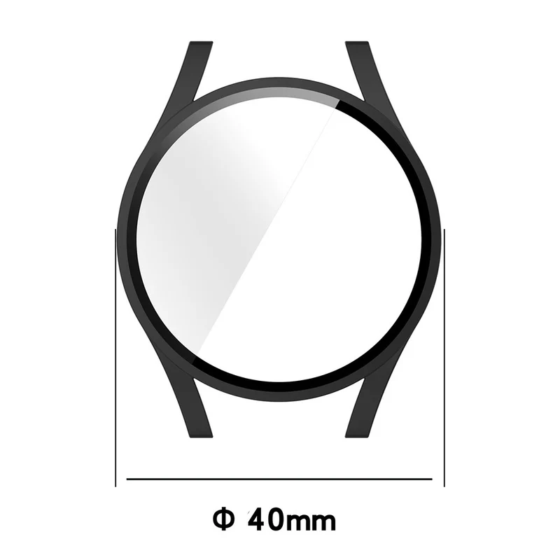 Unglaublich Schön Samsung Galaxy Watch FE Hülle mit Displayschutz in Glas und Plastik