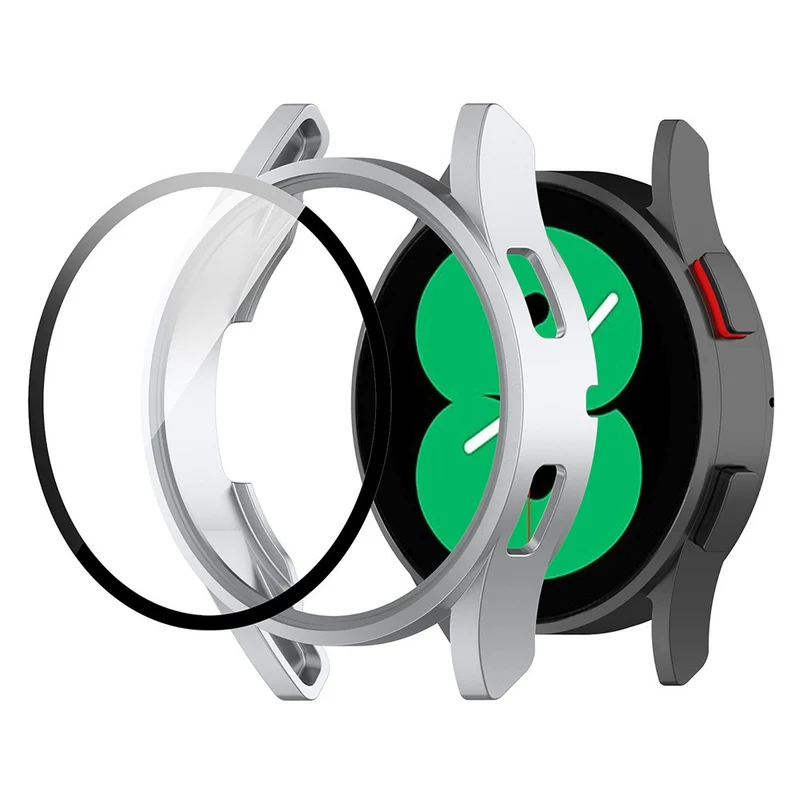 Unglaublich Schön Samsung Galaxy Watch FE Hülle mit Displayschutz in Glas und Plastik