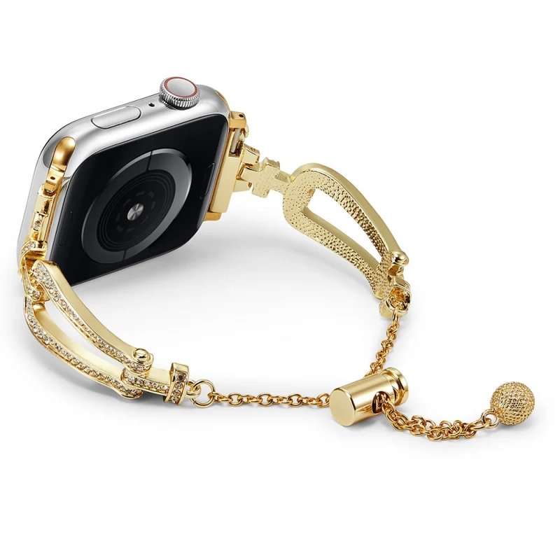 Reizend Apple Smartwatch Metall Und Strass Universell Armband