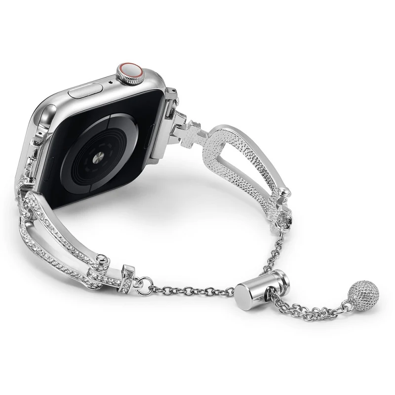 Reizend Apple Smartwatch Metall Und Strass Universell Armband