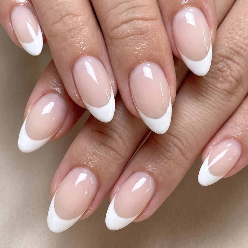 Französische Tip Aufkleber Nagelset