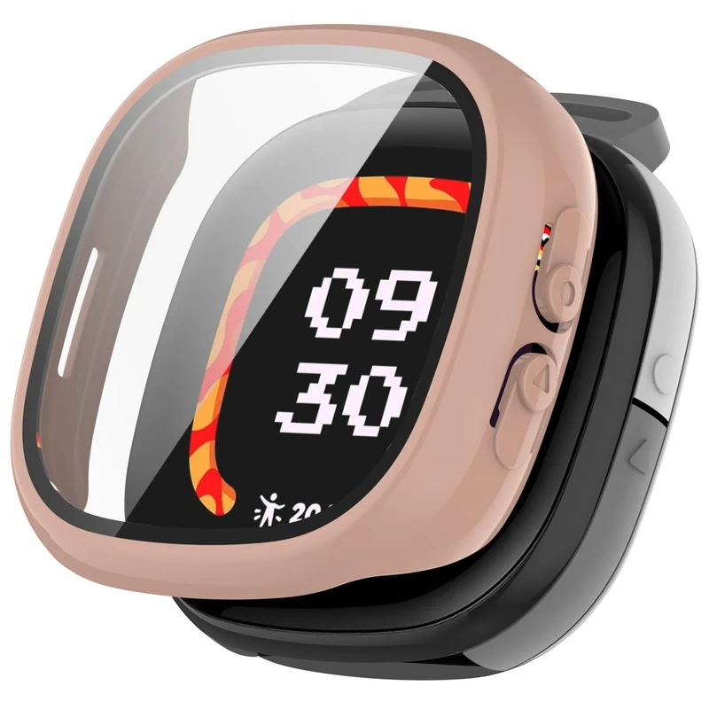Auffallend Gut Fitbit Ace LTE Hülle mit Displayschutz in Glas und Plastik