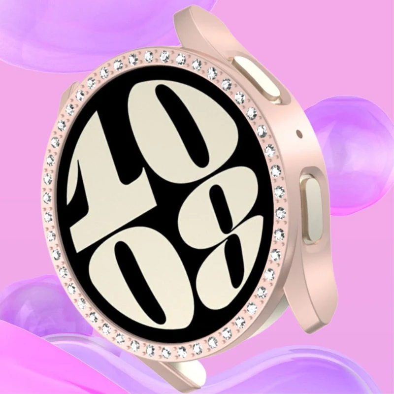 Samsung Galaxy Watch 7 40mm Schützende Plastik und Strass Bumper