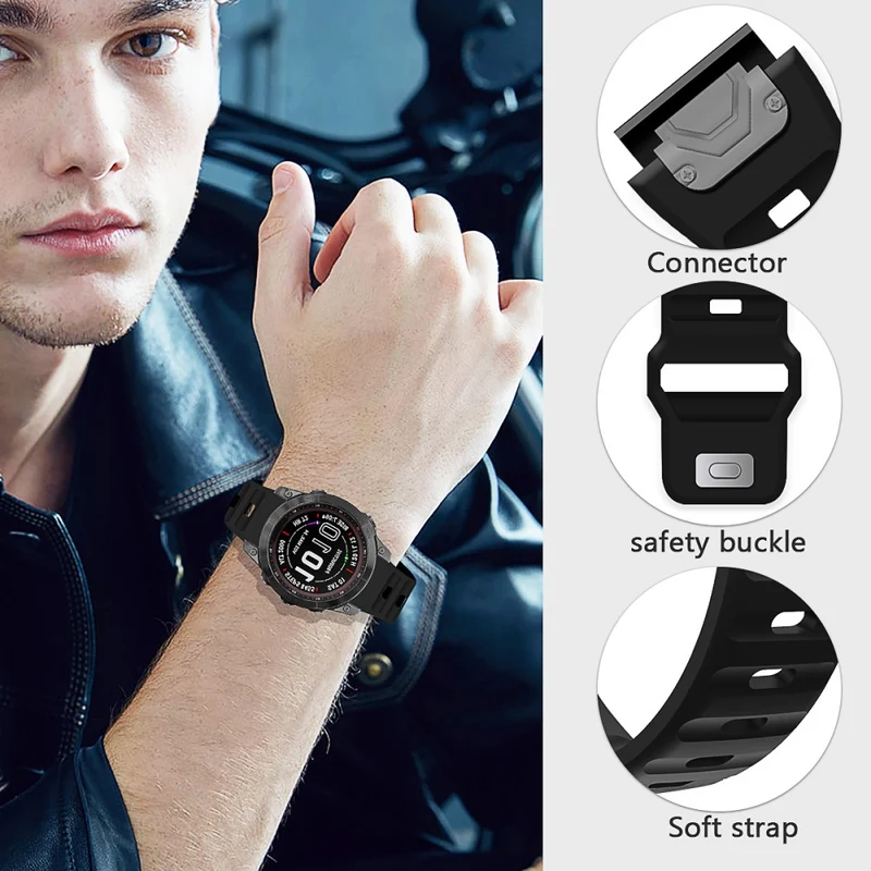 Unglaublich Süß Garmin Fenix 7X Silikon Armband
