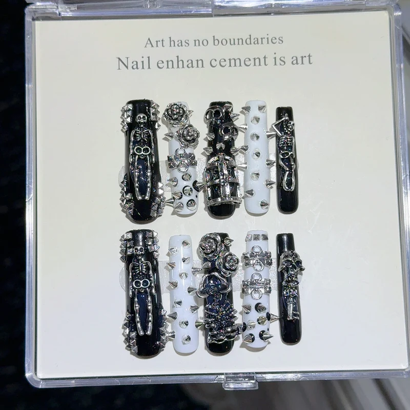 Gothic-Themen Nagelkunst Set