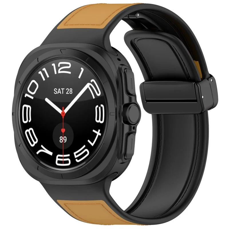 Mega Gut Samsung Galaxy Watch Ultra 47mm Kunstleder Armband