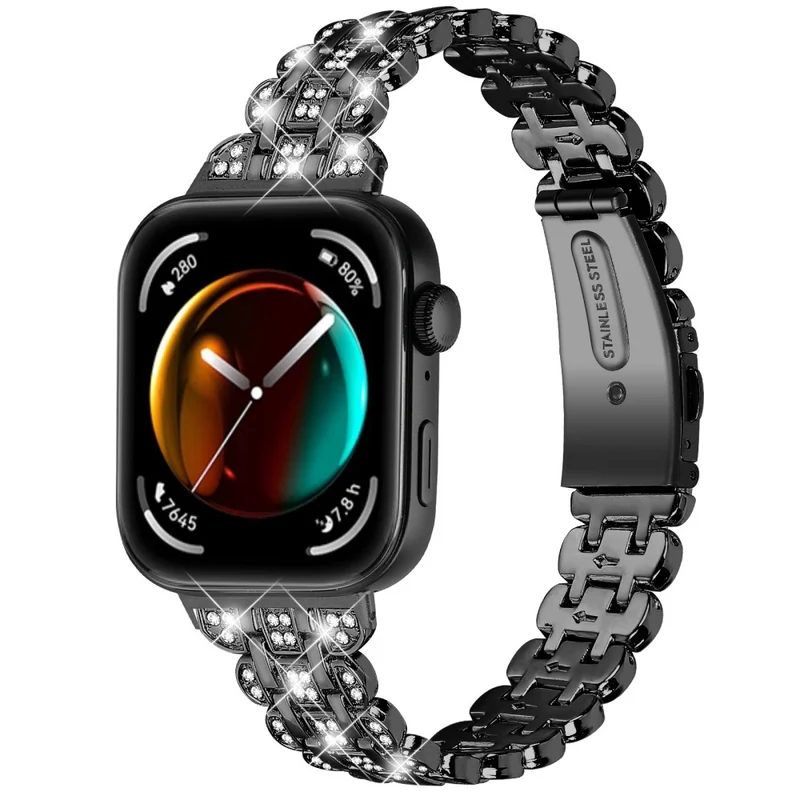 Super Stylisch Huawei Watch Fit 3 Metall Und Strass Armband