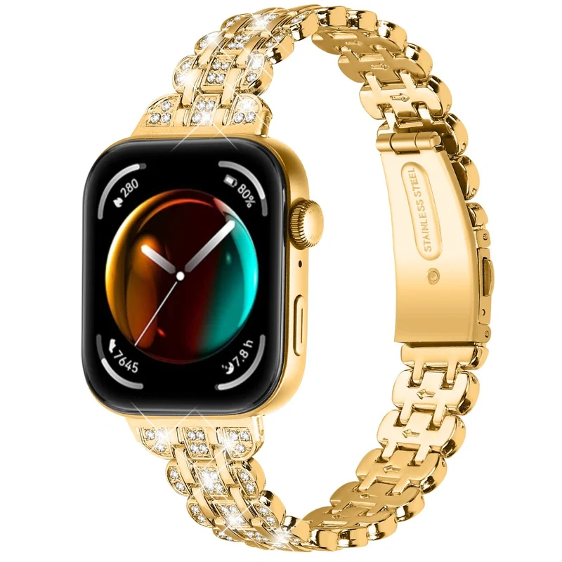 Super Stylisch Huawei Watch Fit 3 Metall Und Strass Armband