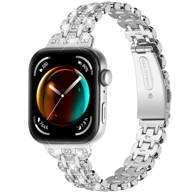Super Stylisch Huawei Watch Fit 3 Metall Und Strass Armband