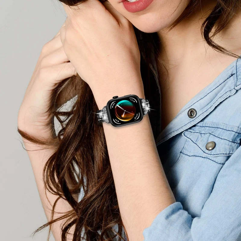 Absolut Modisch Huawei Watch Fit 3 Metall Und Strass Armband