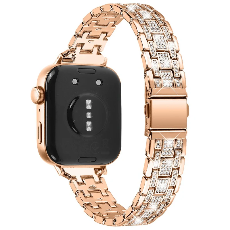 Absolut Modisch Huawei Watch Fit 3 Metall Und Strass Armband