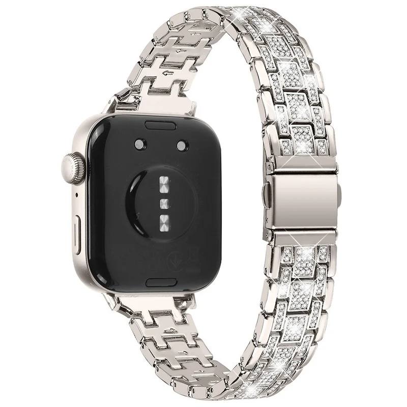 Absolut Modisch Huawei Watch Fit 3 Metall Und Strass Armband