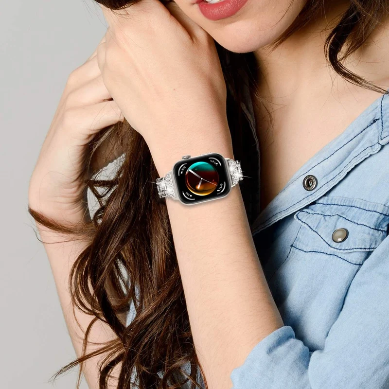 Absolut Modisch Huawei Watch Fit 3 Metall Und Strass Armband
