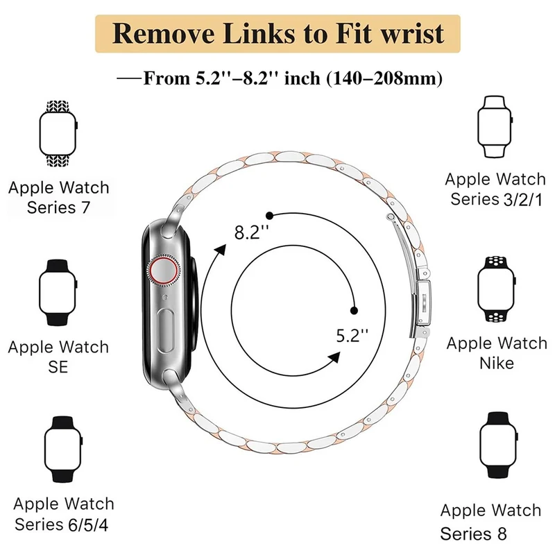 Unglaublich Robust Apple Smartwatch Metall Universell Armband