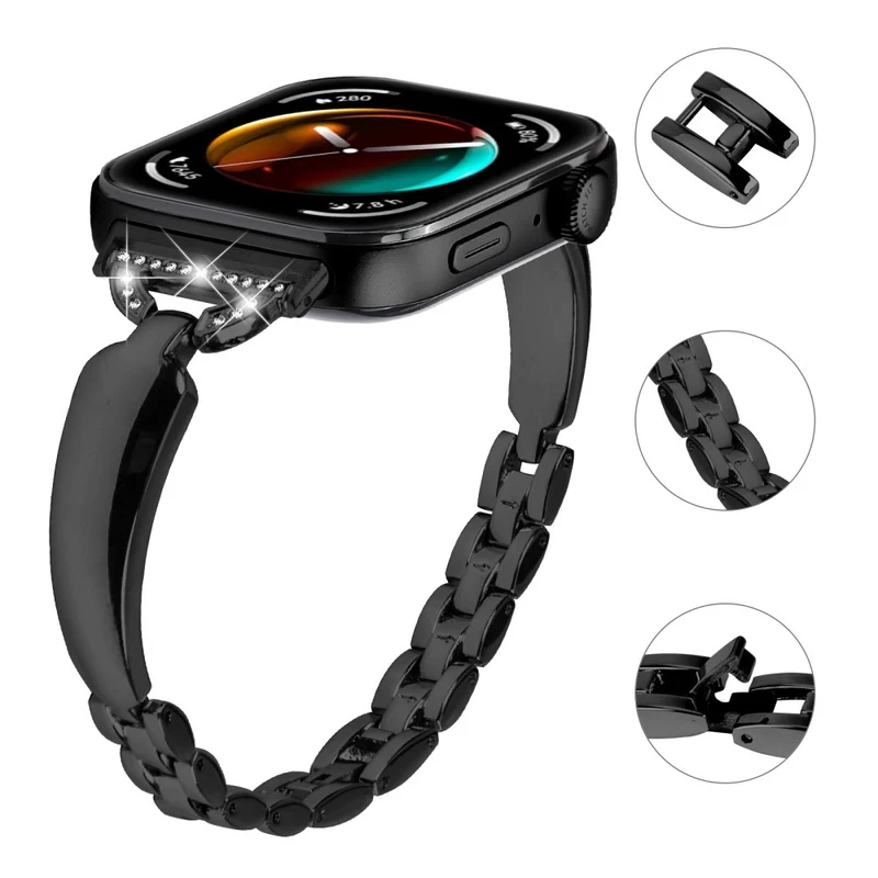 Super Stylisch Huawei Watch Fit 3 Metall Und Strass Armband
