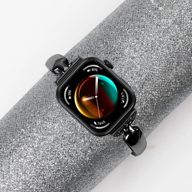 Super Stylisch Huawei Watch Fit 3 Metall Und Strass Armband