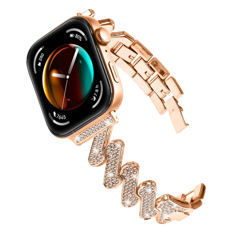 Sehr Reizvoll Huawei Watch Fit 3 Metall Und Strass Armband