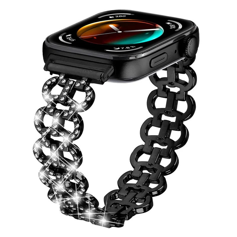 Klassisch Huawei Watch Fit 3 Metall Und Strass Armband