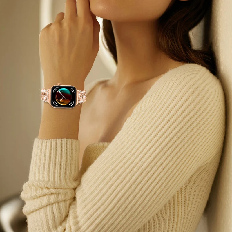 Klassisch Huawei Watch Fit 3 Metall Und Strass Armband