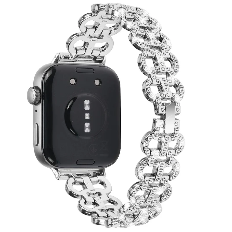 Klassisch Huawei Watch Fit 3 Metall Und Strass Armband