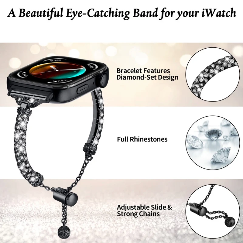 Sehr Elegant Huawei Watch Fit 3 Metall Und Strass Armband