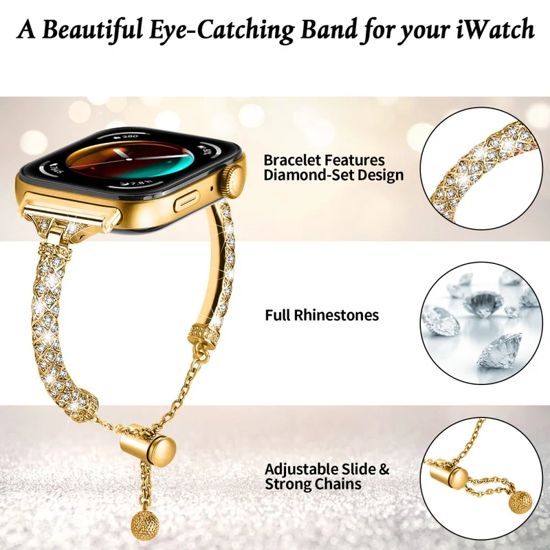 Sehr Elegant Huawei Watch Fit 3 Metall Und Strass Armband