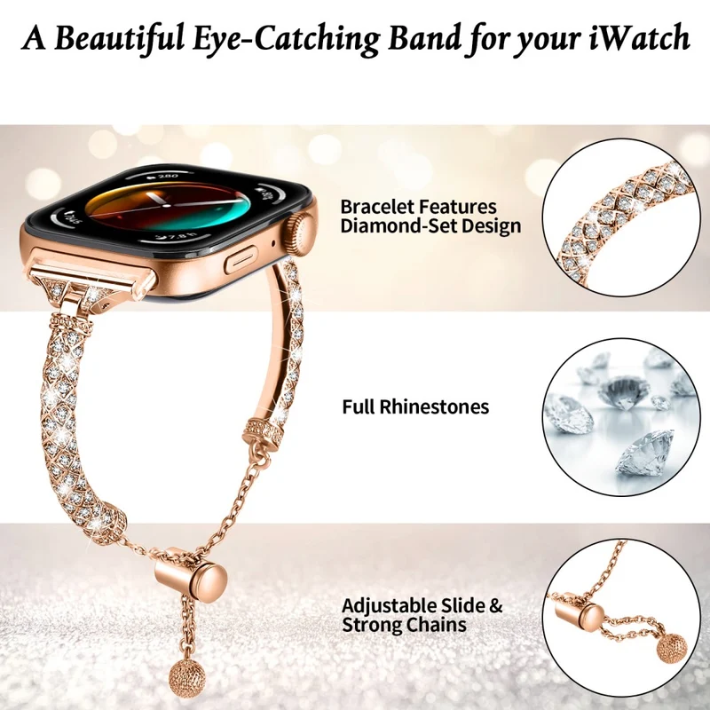 Sehr Elegant Huawei Watch Fit 3 Metall Und Strass Armband