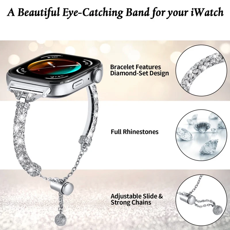 Sehr Elegant Huawei Watch Fit 3 Metall Und Strass Armband