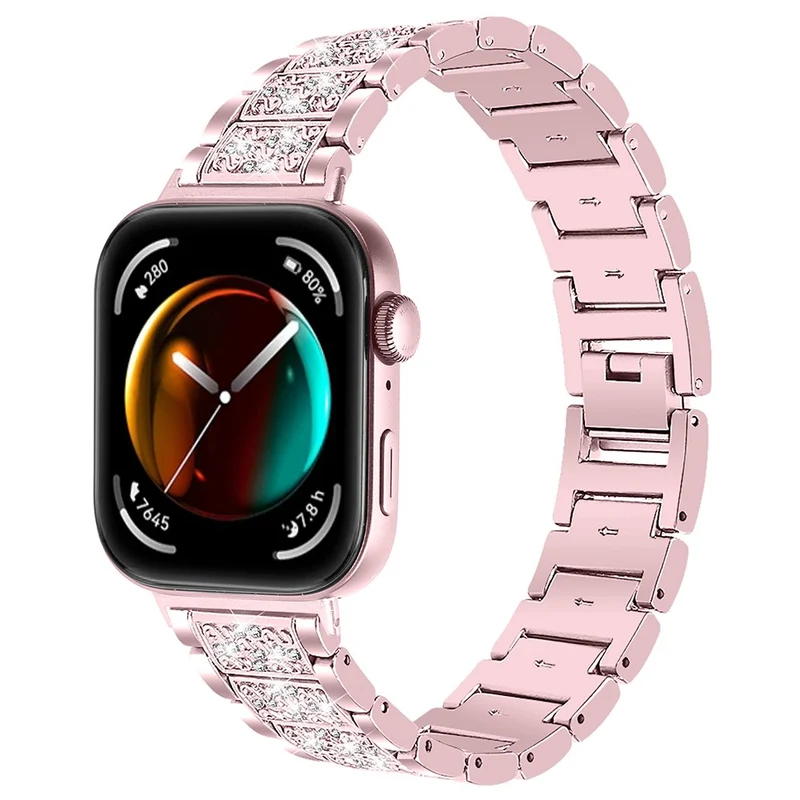 Absolut Gut Huawei Watch Fit 3 Metall Und Strass Armband