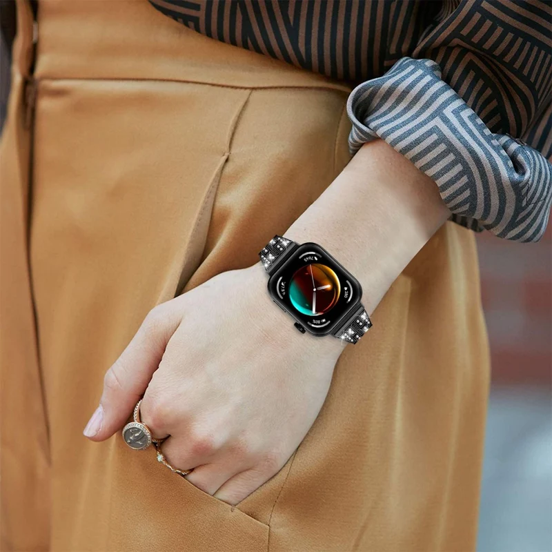 Absolut Stark Huawei Watch Fit 3 Metall Und Strass Armband
