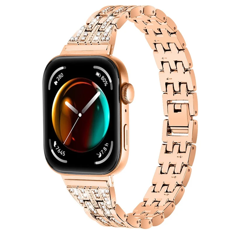Absolut Stark Huawei Watch Fit 3 Metall Und Strass Armband