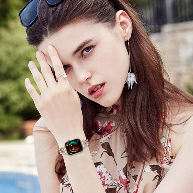 Absolut Stark Huawei Watch Fit 3 Metall Und Strass Armband