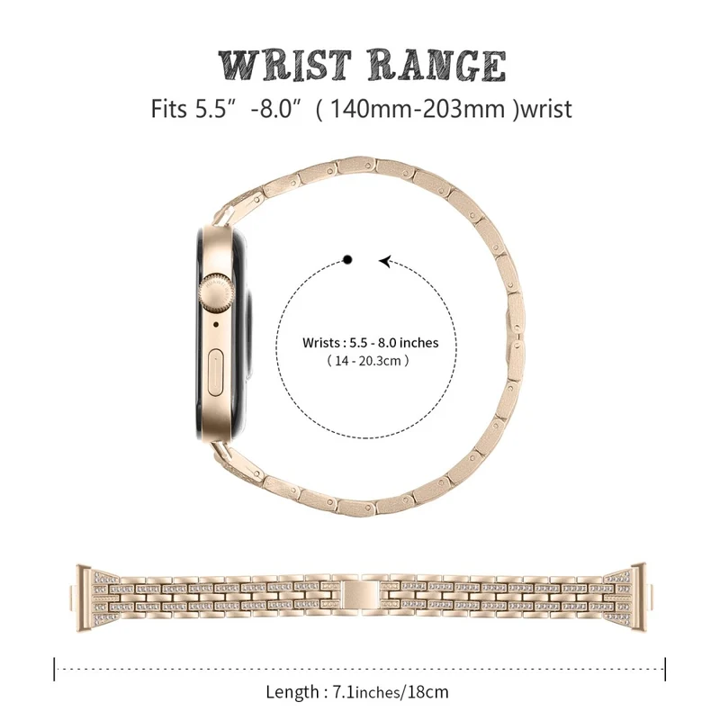 Absolut Stark Huawei Watch Fit 3 Metall Und Strass Armband