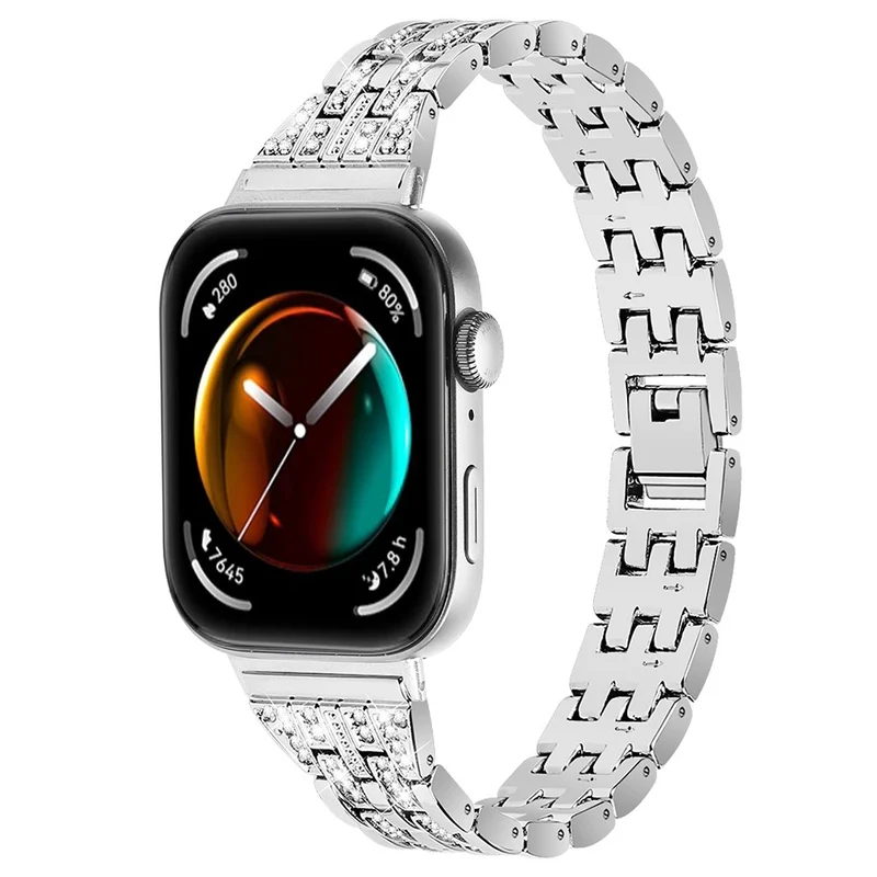 Absolut Stark Huawei Watch Fit 3 Metall Und Strass Armband
