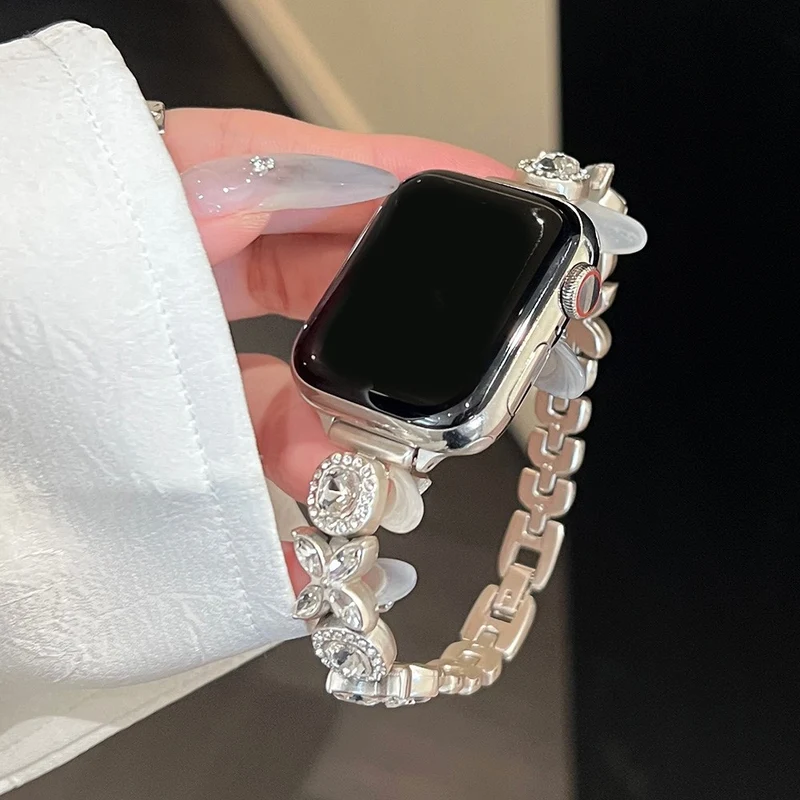 Süß Apple Smartwatch Metall Universell Armband