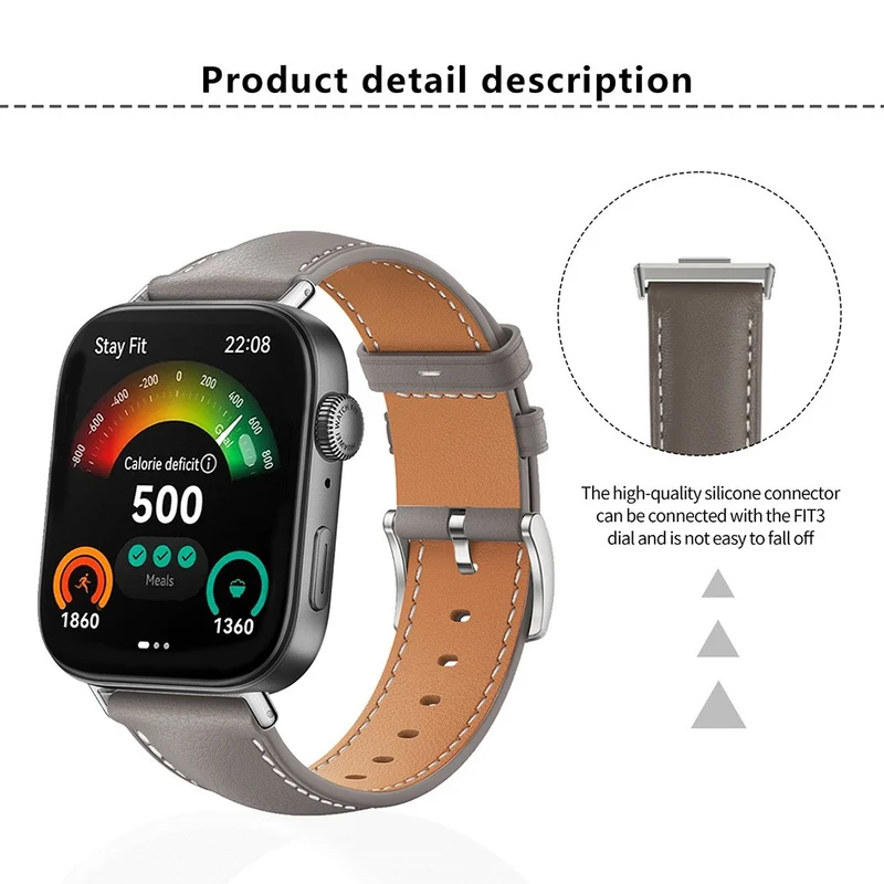 Super Bequem Huawei Watch Fit 3 Echtes Leder Armband