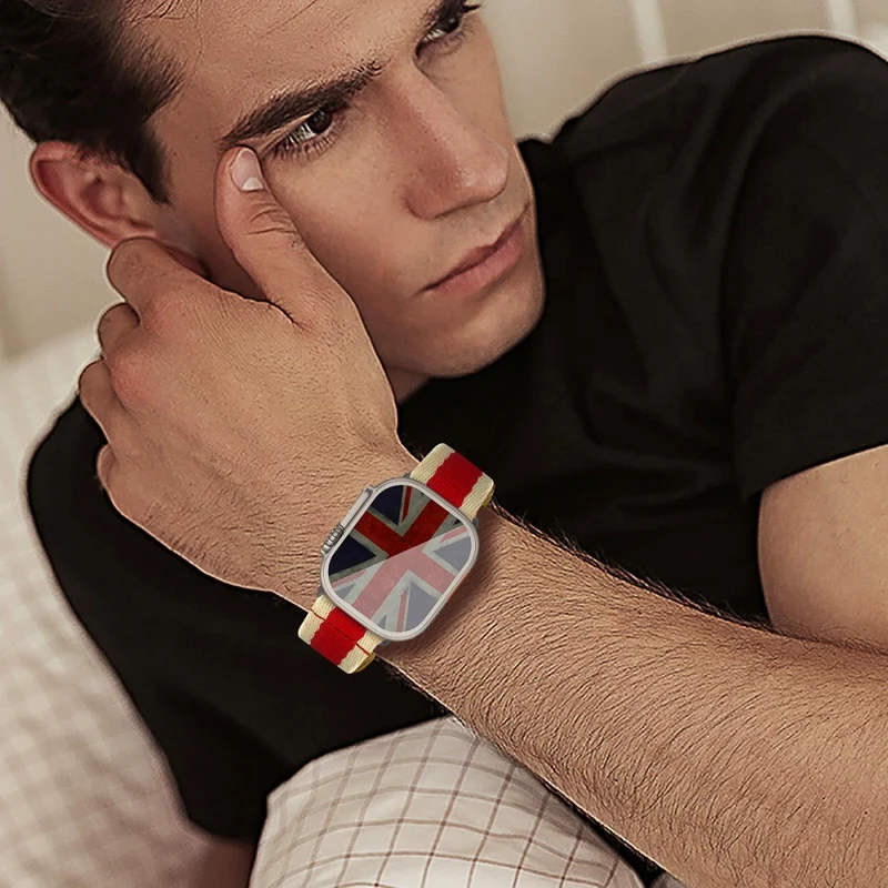 Bemerkenswert Langlebig Apple Smartwatch Nylon Universell Armband