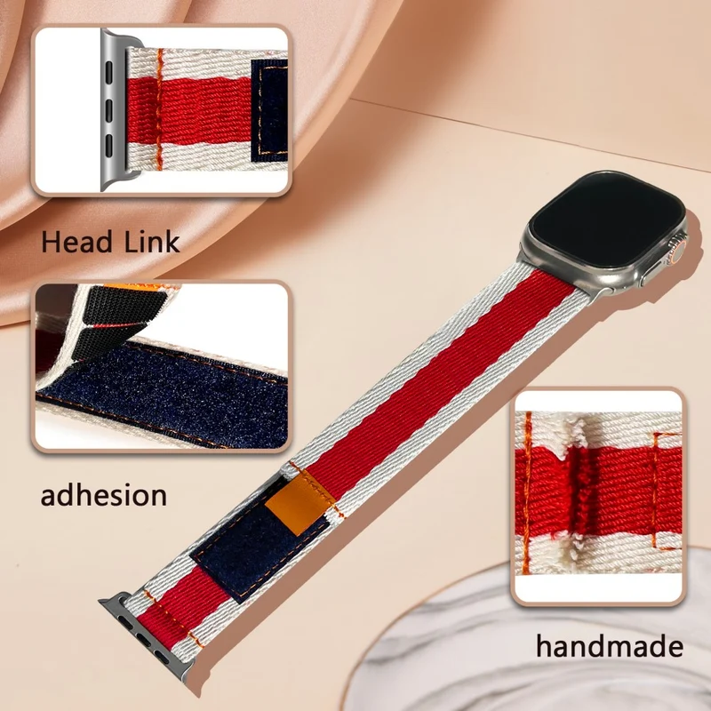 Bemerkenswert Langlebig Apple Smartwatch Nylon Universell Armband