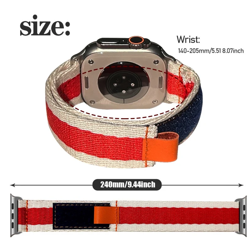 Bemerkenswert Langlebig Apple Smartwatch Nylon Universell Armband
