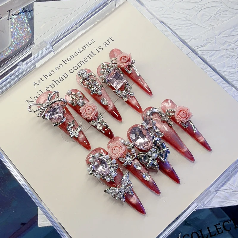 Glamouröse Dekorative Nagelkunst Tipps Set