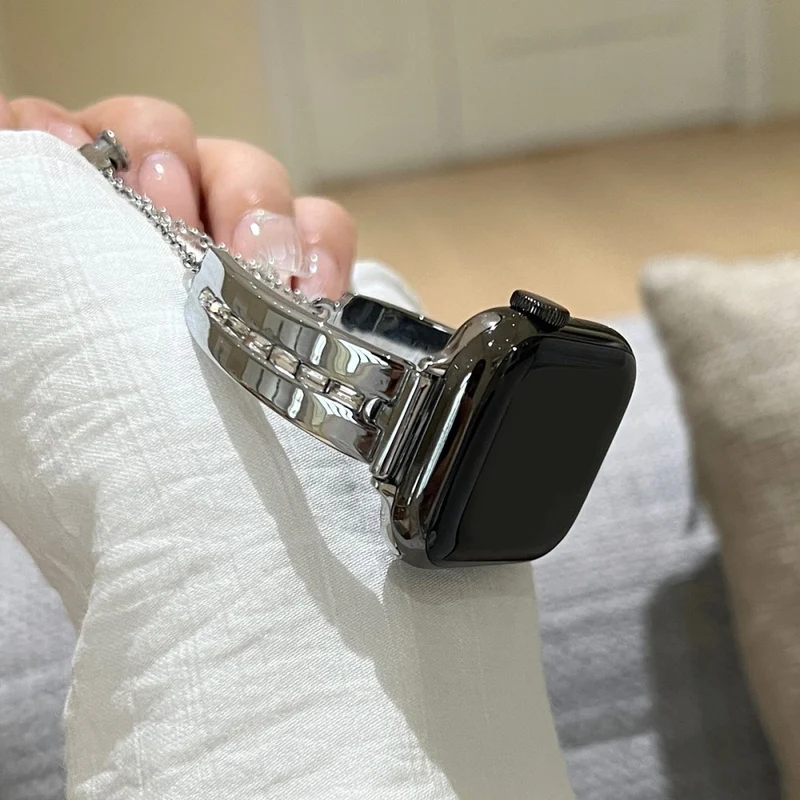 Mega Bequem Apple Smartwatch Metall Universell Armband