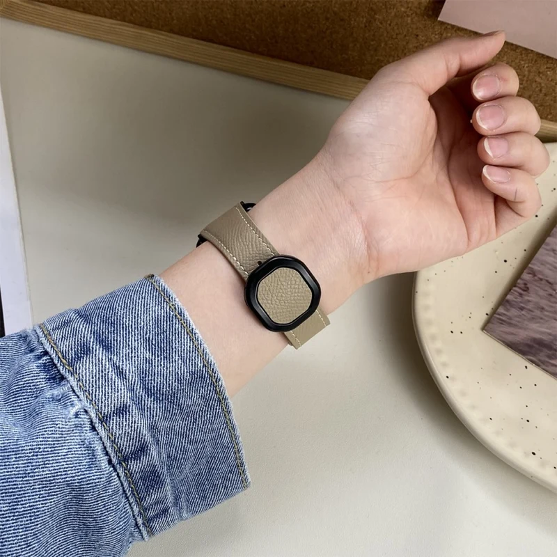 Bequem Apple Smartwatch Echtes Leder Universell Armband