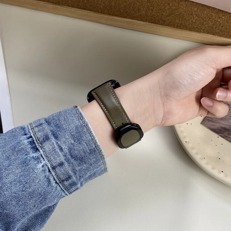Bequem Apple Smartwatch Echtes Leder Universell Armband