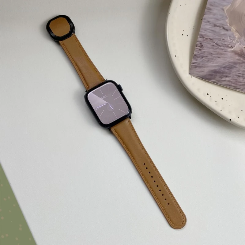 Bequem Apple Smartwatch Echtes Leder Universell Armband
