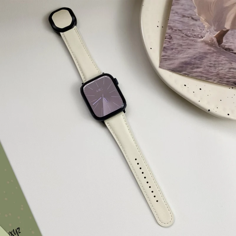 Bequem Apple Smartwatch Echtes Leder Universell Armband