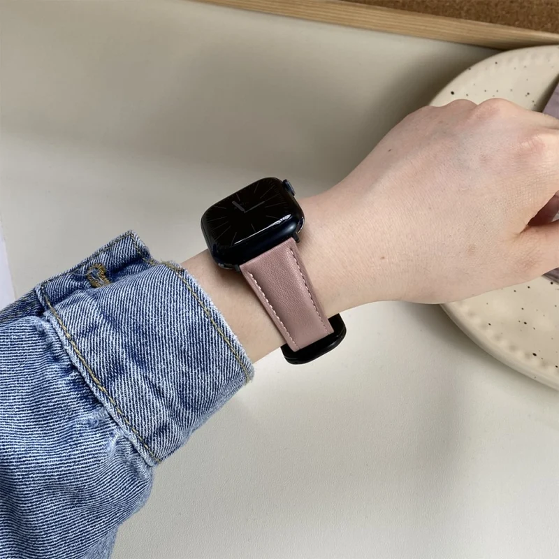 Bequem Apple Smartwatch Echtes Leder Universell Armband