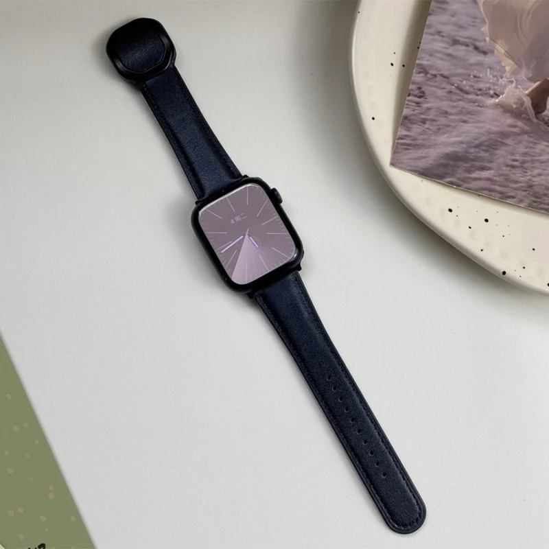 Bequem Apple Smartwatch Echtes Leder Universell Armband